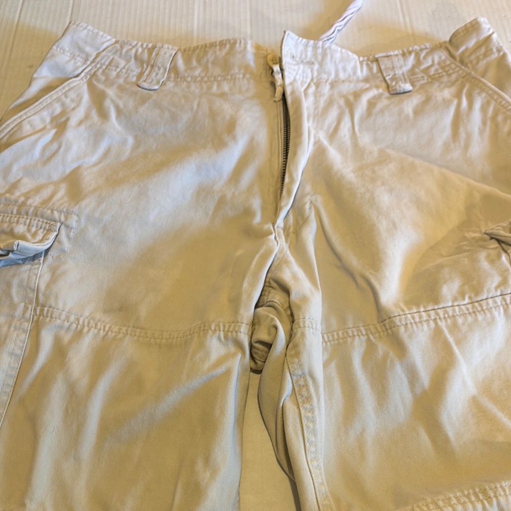 Men's Cream Cargo Pants